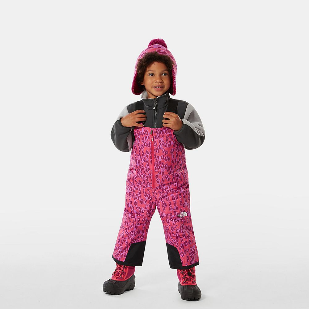 The North Face Pants Toddler Australia - The North Face Toddler Snowquest Insulated Bib Rose Leopard